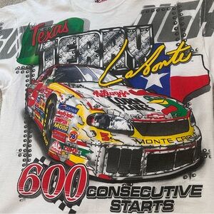 Vintage NASCAR Texas Terry Labonte Kelloggs Double Sided Graphic Racing Tee